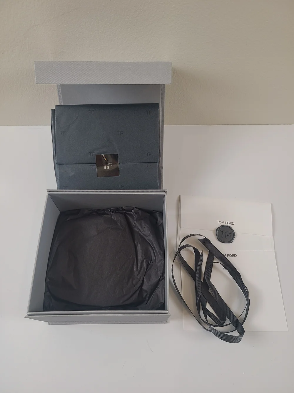 Tom Ford Gift Box with Ribbon & Card Gift Wrapping Box Groom